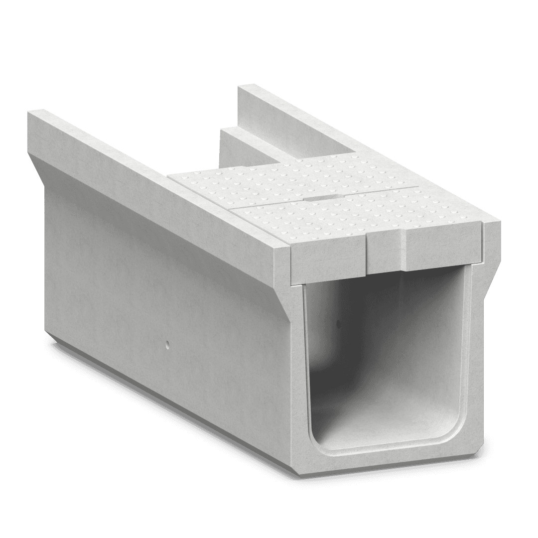 T25 U-shape drain with cover